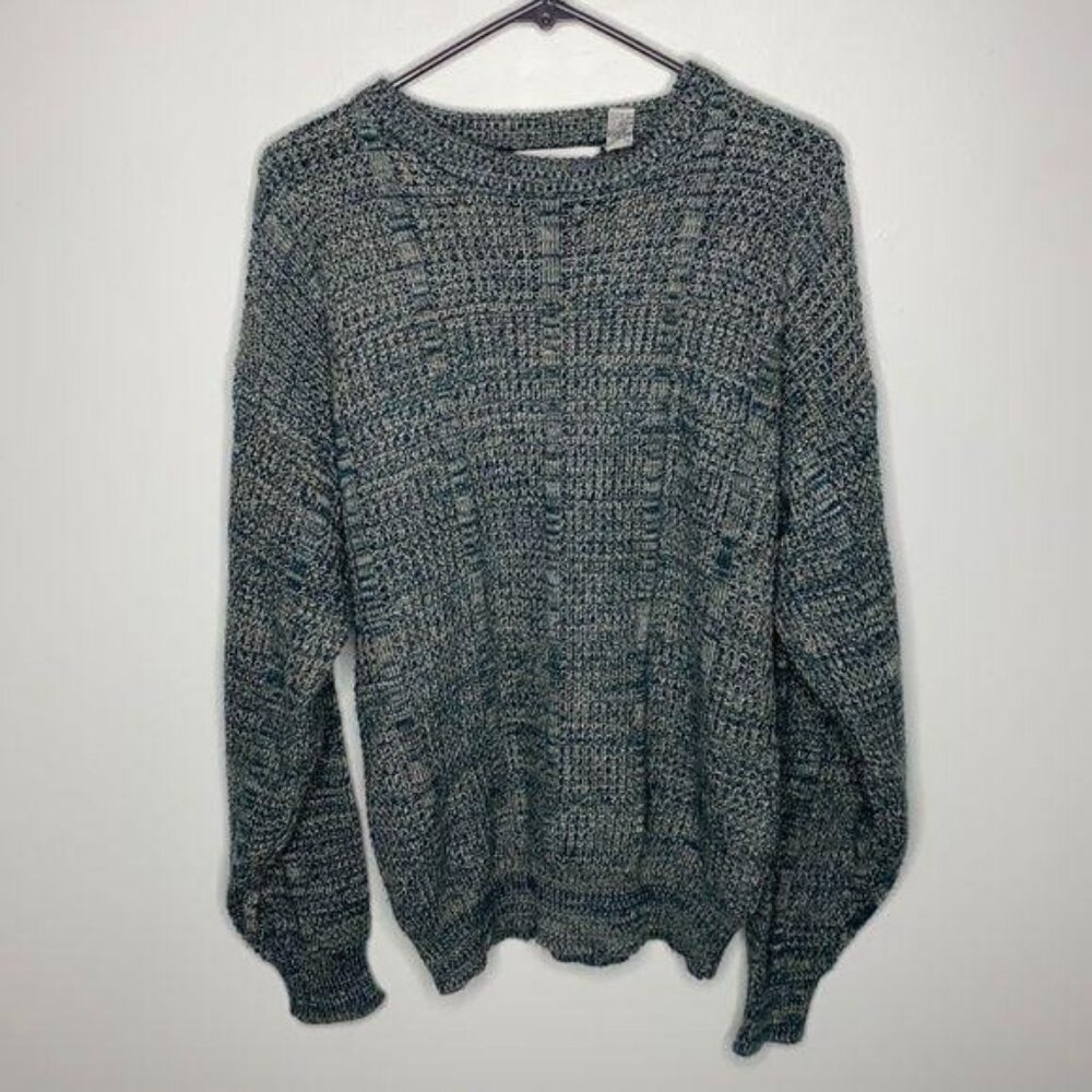 Vintage Saturdays Knitted Crewneck Sweater: Size Medium